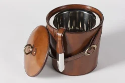 Manhattan, Seau A Glace, Cuir Marron