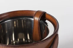 Manhattan, Seau A Glace, Cuir Marron