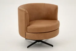 Marchetti, Fauteuil, Cuir Cognoac, Rotatif