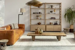 Martha, Lampadaire, Marron/Noir, Laiton