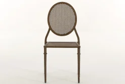 Mary, Chaise De Jardin, Finition Rouille, Metal