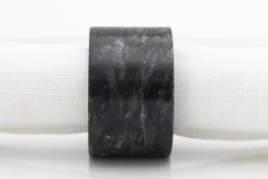 Maureen, Rond De Serviette, Marbre, Noir