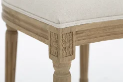 Medy, Chaise, Chene, Lin Naturel