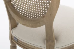 Medy, Chaise, Chene, Lin Naturel