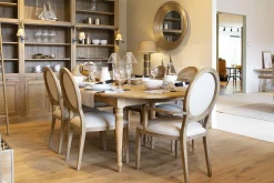 Medy, Chaise, Chene, Lin Naturel