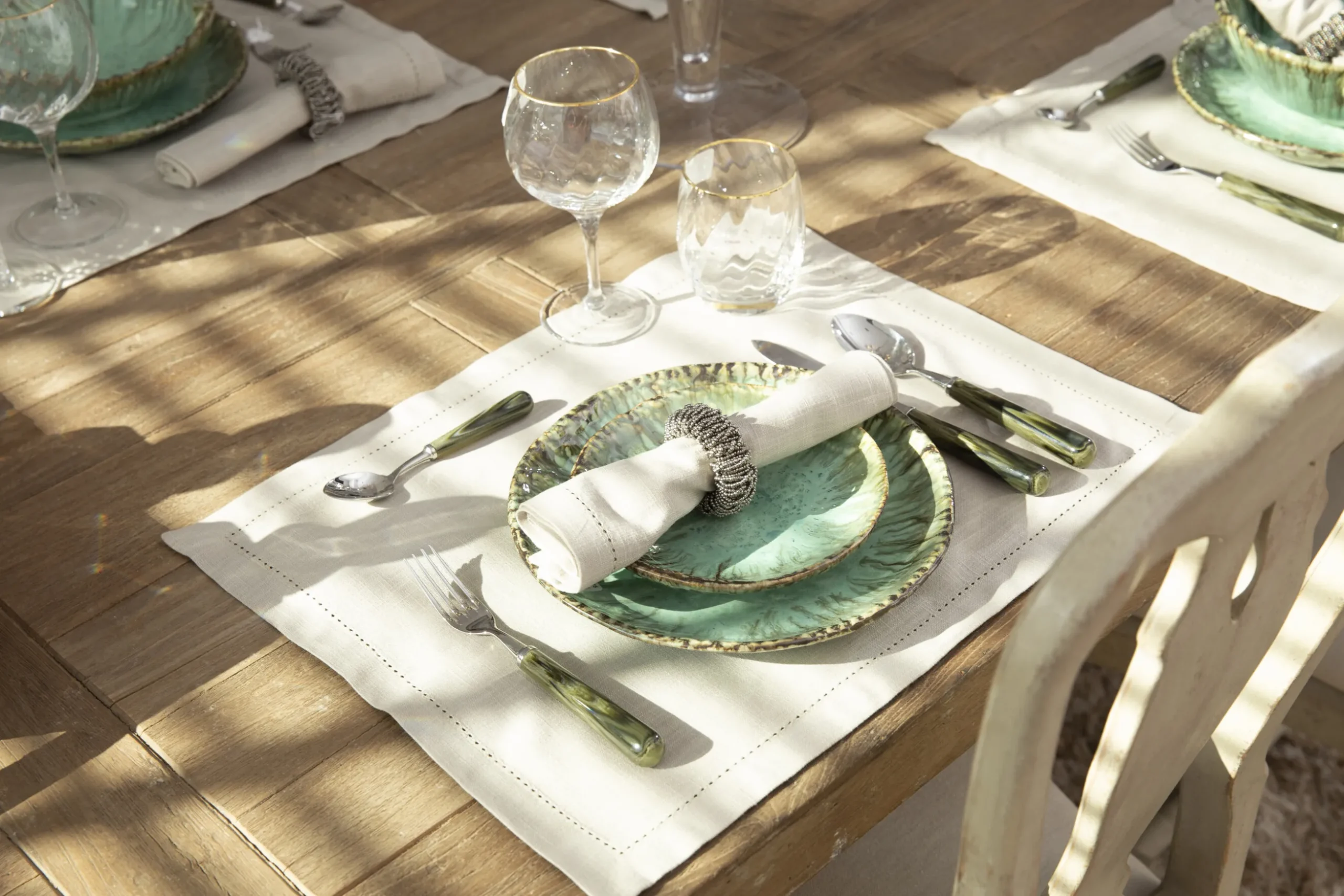 Meina, Rond De Serviette, Perles, Argent