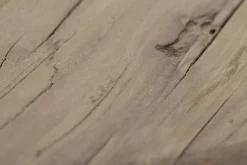 Milan, Table A Manger, Ronde, Bois Recycle, 120 Cm, Modele 2