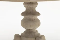 Milan, Table A Manger, Ronde, Bois Recycle, 120 Cm, Modele 2