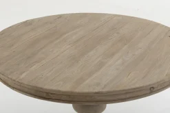 Milan, Table A Manger, Ronde, Bois Recycle, 120 Cm, Modele 2