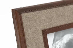 Milburn, Cadre Photo, Laine Et Cuir, 15X20