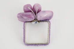 Naoh, Rond De Serviette, Perles, Violet