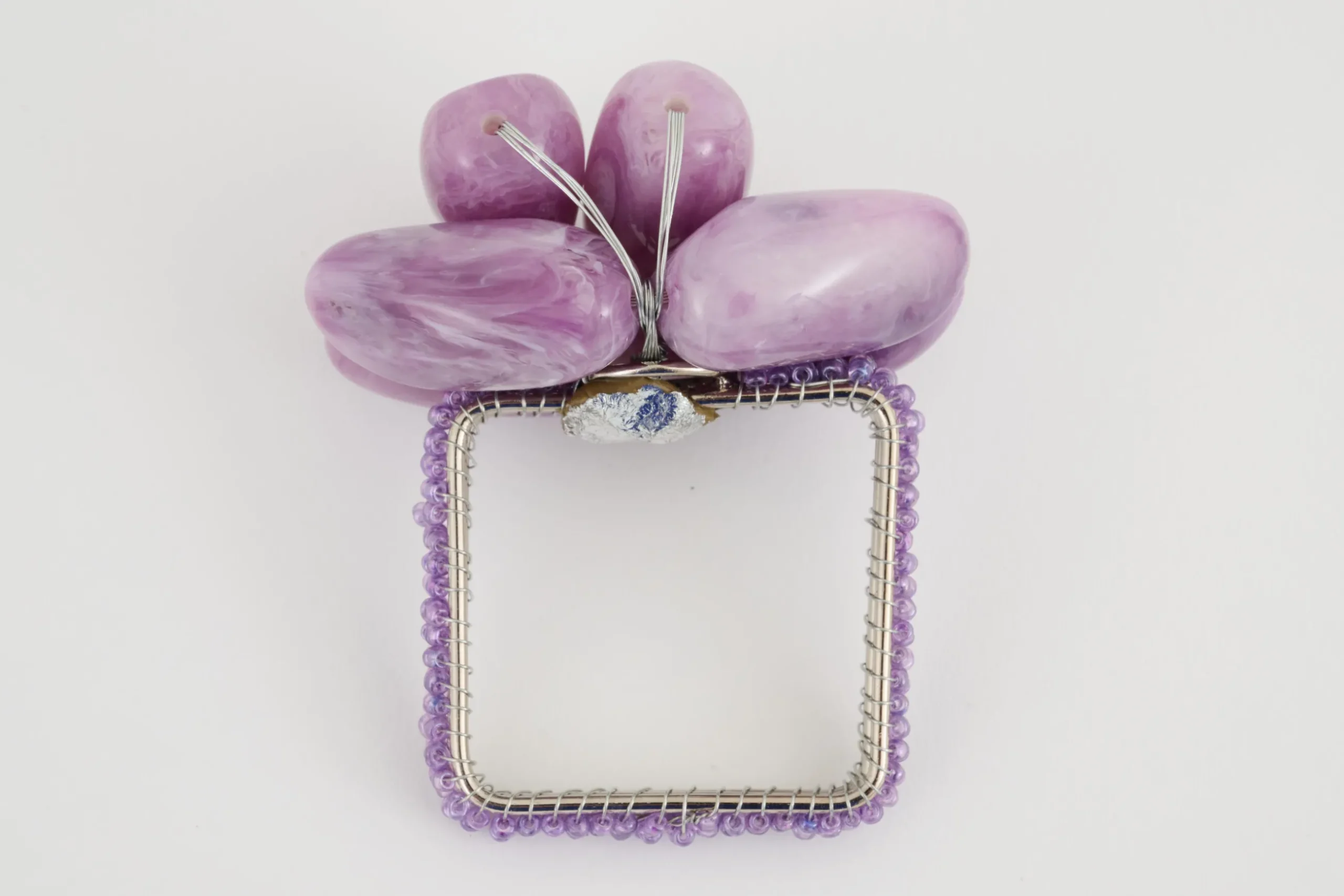 Naoh, Rond De Serviette, Perles, Violet