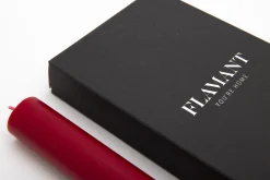 Nell, Bougie De Table, Couleur Rouge, Lot De 4