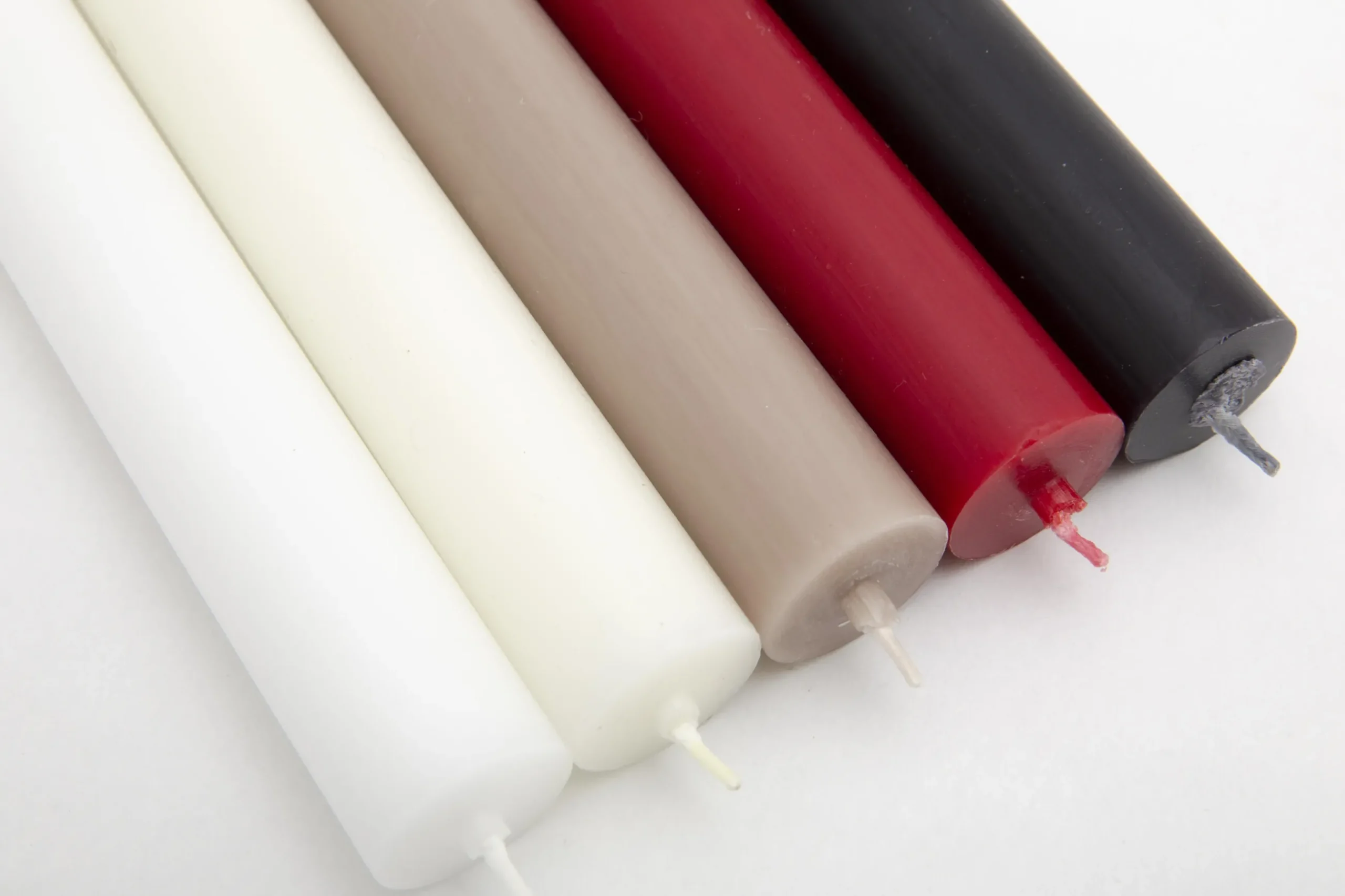 Nell, Bougie De Table, Couleur Blanc, Lot De 4