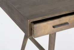 Nontemar, Bureau, Bois Et Laiton