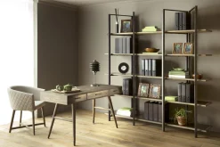 Nontemar, Bureau, Bois Et Laiton