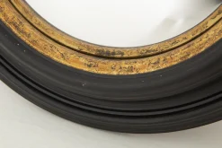 Pendolo, Miroir, Noir Et Or, Convexe, Rond