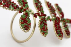 Rawas, Rond De Serviette, Perles, Feuille