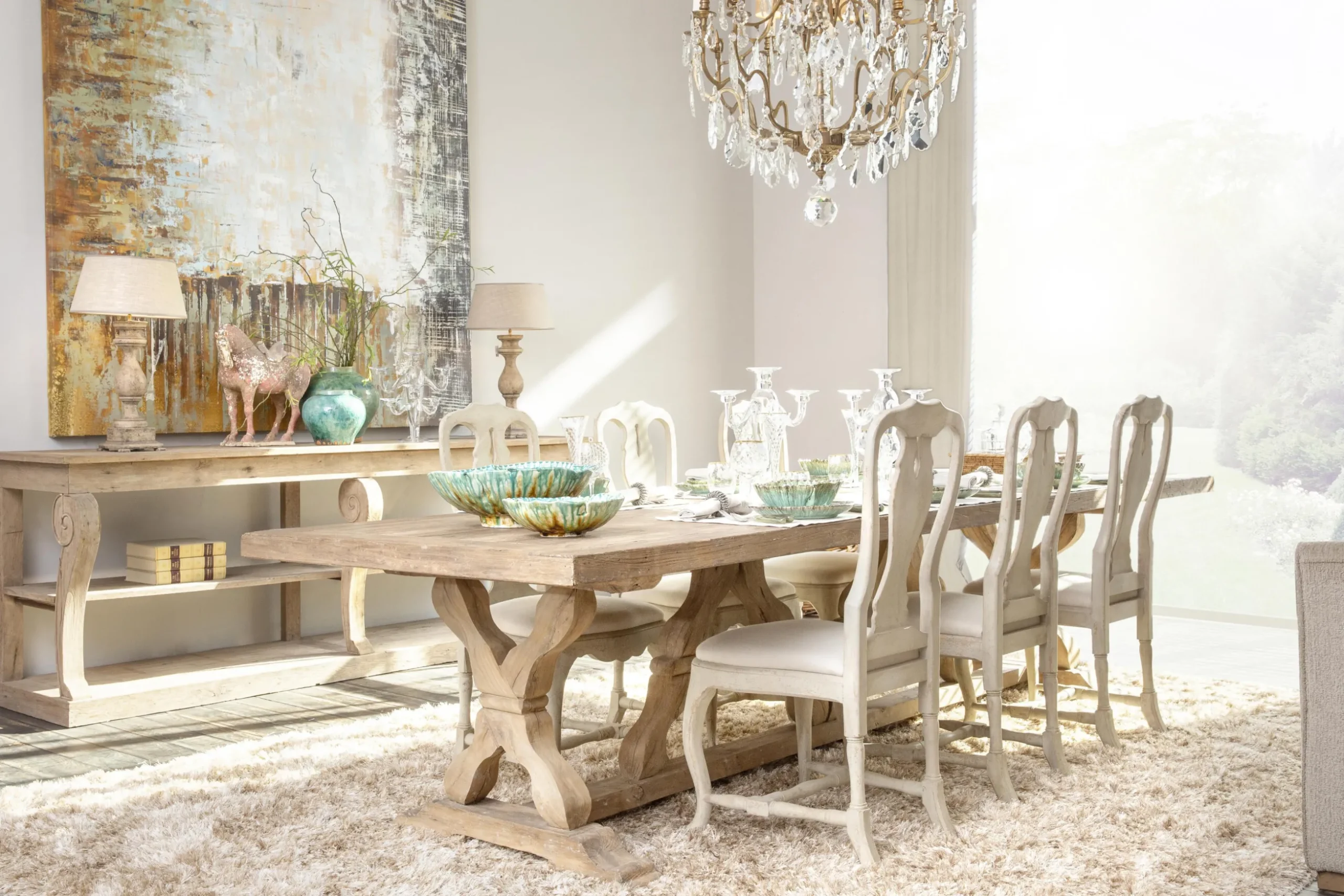 Reggie, Table A Manger, Rectangulaire, Bois, Naturel