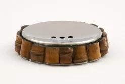 Rene, Porte Savon, Acier Et Bois