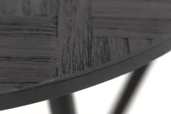 Robyn, Table Basse, Teck Recupere, Ronde, Ensemble De 2