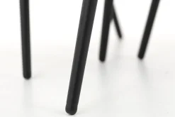 Robyn, Table D'Appoint, Teck Recupere, Ronde, Ensemble De 3