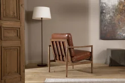 Roland, Lampadaire, Cuir