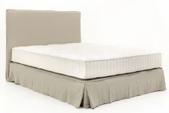 Sandrine, Lit Double, Avec Tete De Lit, Housse, 160Cm