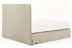 Sandrine, Lit Double, Avec Tete De Lit, Housse, 160Cm