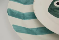 Sangha, Assiette, 28 Cm, Rayures