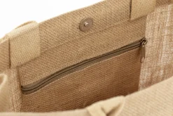 Shopper Flamant, Sac Shopping, Jute, Naturel