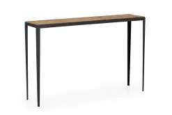 Thibaut, Table Console, Bois Et Metal