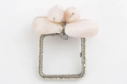 Tina, Rond De Serviette, Perles, Blanc