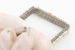 Tina, Rond De Serviette, Perles, Blanc