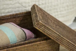 Togo, Panier, Avec Couvercle, Roseau