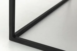 Urban, Table Basse, Chene Et Metal, Marron Fonce