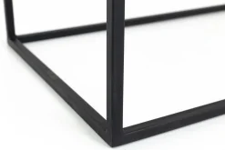 Urban, Table Console, Chene Et Metal, Marron Fonce